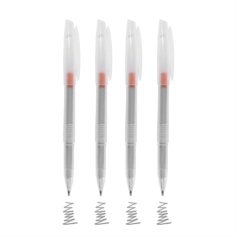 BXT Leather Mercury Marking Set - Silver Refills, Temporary Clothes Marking Pen for Shoes & Bag Making (20pcs Silver + 4 Barrels) - Image 3